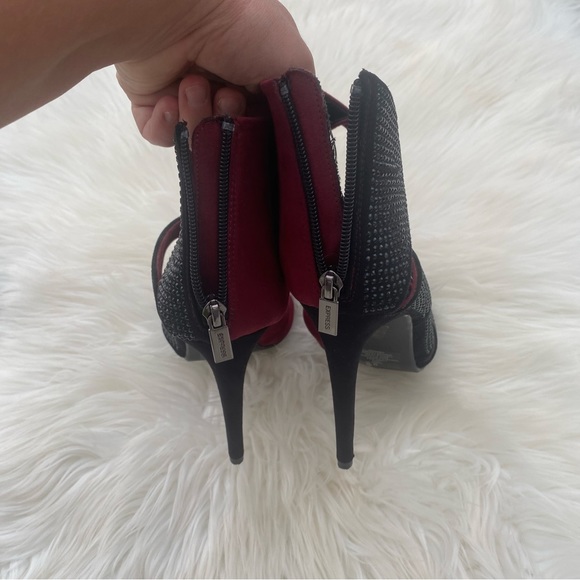 Express Two Tone Open Toe Heels - Picture 2 of 5